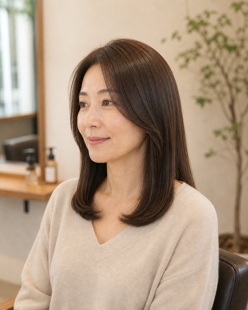 提案用スタイルイメージ ストレートヘア